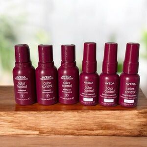 Aveda Color Control Shampoo & Leave In Treatment 6 Travel Sizes NEW